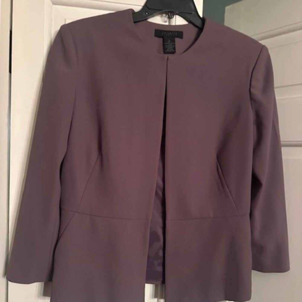 The Limited Stretch || Periwinkle Jacket w/ Hook & Eye Fastener for Closure, L